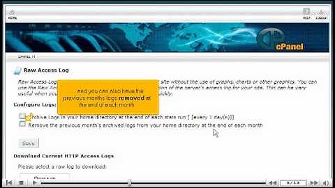 How to manage raw access logs in cpanel