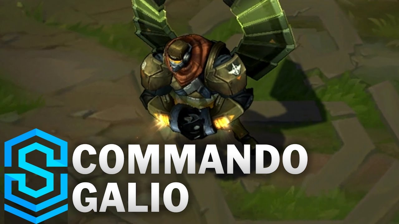 Commando Galio 17 Skin Spotlight League Of Legends Youtube