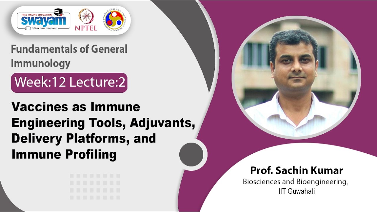 Lec 51: Vaccines as Immune Engineering Tools, Adjuvants, Delivery Platforms, and Immune Profiling
