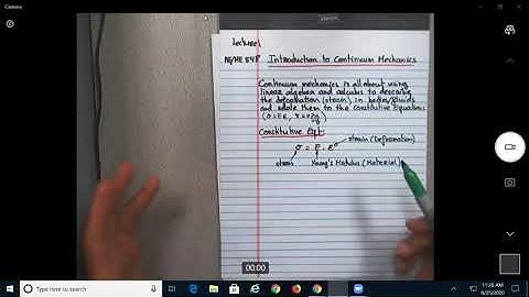 ME 548 Introduction to Continuum Mechanics Lecture 1