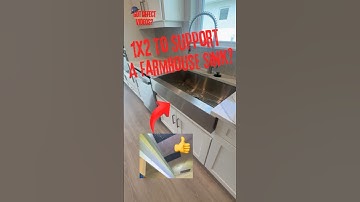 Farmhouse Sink Moving?: How to Install with 1x2 Support 🔨#constructionfixshort #youtubeshorts