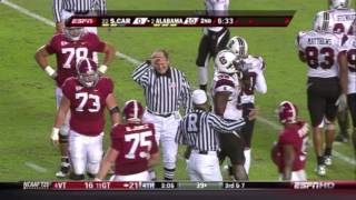 2009 #22 South Carolina vs. #2 Alabama Highlights