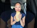 Giant Chipotle Burrito Mukbang🌯❤️This was so good!!😊#shorts #mukbang