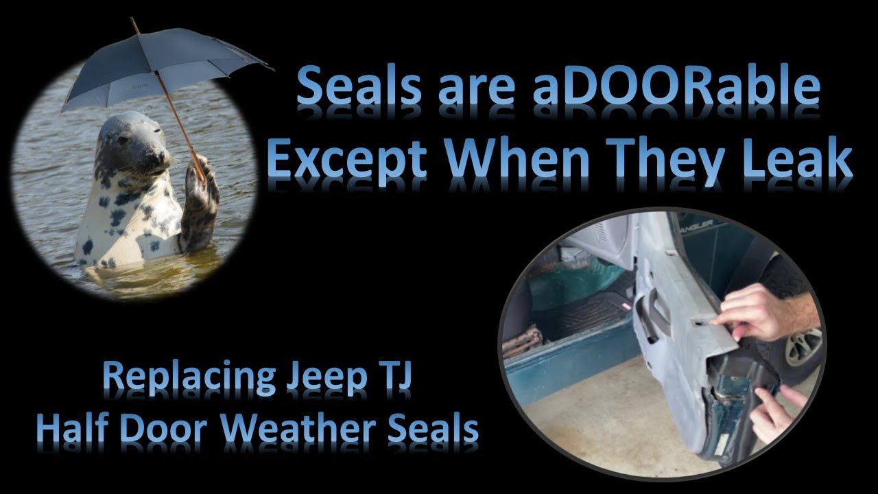 Jeep TJ Half Door Weather Seal replacement trying to stop door leaks