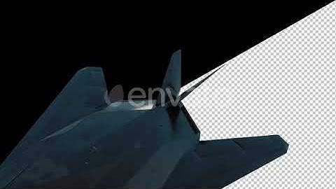 Stealth Combat Jet Fighter On Alpha Channel Loops V1 | Motion Graphics - Envato elements