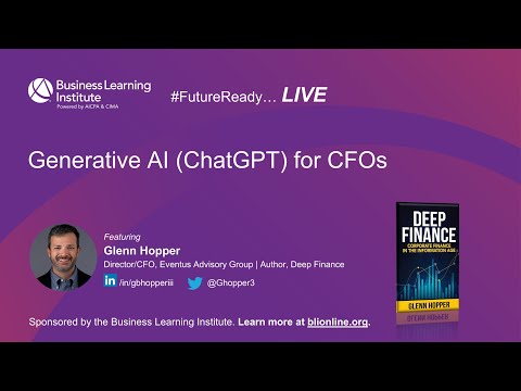 Generative AI (ChatGPT) for CFOs