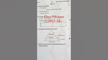 First Unit test 2023-24/class 9 Science/घटक चाचणी 1/Rayat shikshan Sanstha Satara