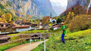 Lauterbrunnen, Switzerland 4K - หมู่บ้านสวิสที่สวยที่สุด - สวรรค์บนดิน