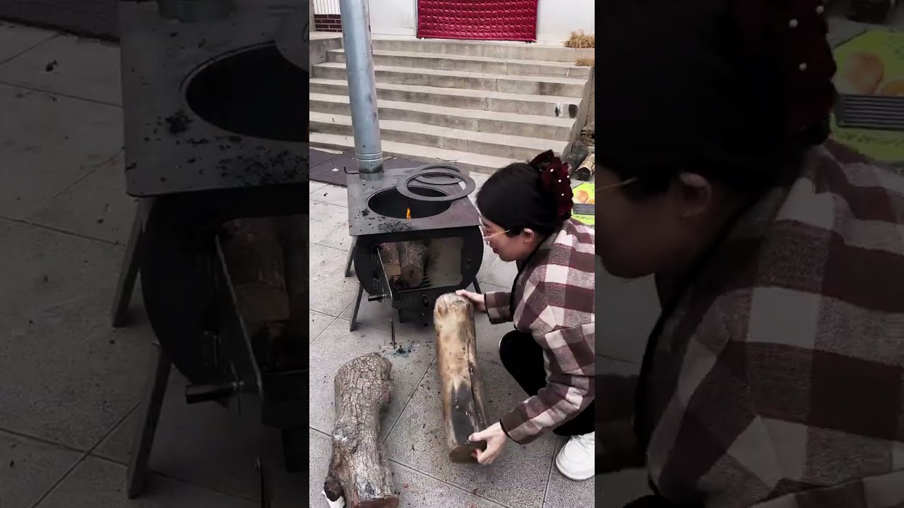 Part 29 Large Size Firewood And Coal Dual Purpose Heating Stove Barbecue Indoor Smokeless 