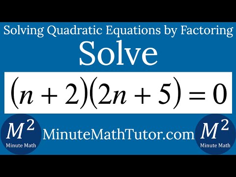 Solve (n+2)(2n+5)=0