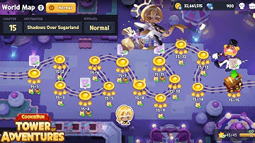 Chapter 15: Shadows Over Sugarland Stages 100% Guide - Cookie Run: Tower of Adventures