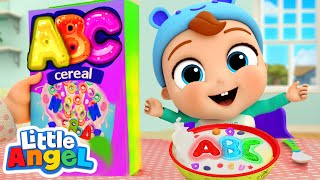 Baby John Learns ABC's (Alphabet Song) | Little Angel Kids Songs & Nursery Rhymes