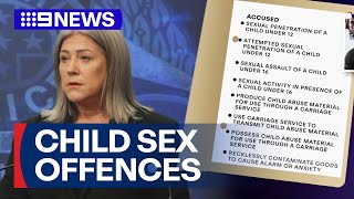 Childcare worker charged with more than 70 child sex offences | 9 News Australia