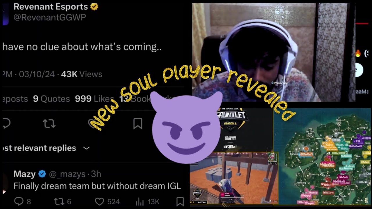Soul New Player Leaked 👀 Rnt Scout, Saumraj LeeoYT Matter, 8bit _ Soul vs Tx