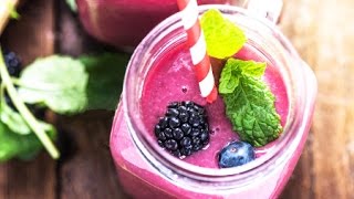 ЯГОДНЫЙ СМУЗИ из ежевики и голубики ♥ СУПЕРПОЛЕЗНЫЙ ШЕЙК ♥ Smoothie Recipe ЯГОДНЫЙ СМУЗИ из ежевики и голубики ♥ СУПЕРПОЛЕЗНЫЙ ШЕЙК ♥ Smoothie Recipe