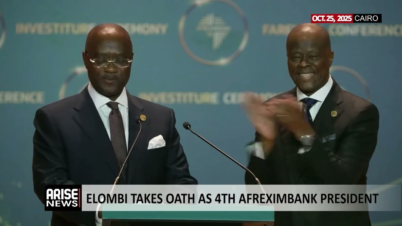 ELOMBI TAKES OATH AS 4TH AFREXIMBANK PRESIDENT