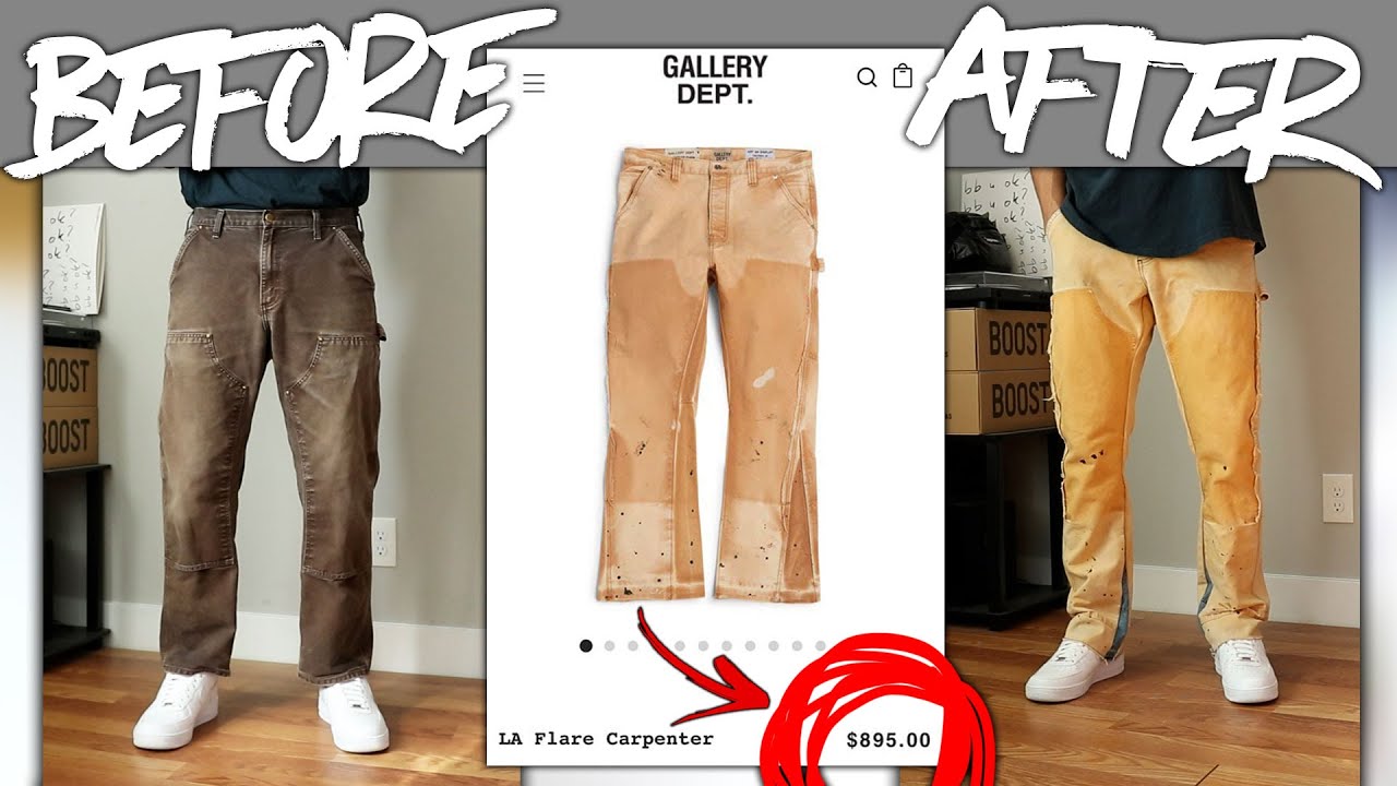 DIY | Custom GALLERY DEPT LA Flare Carpenter Pants | JULIUS - YouTube