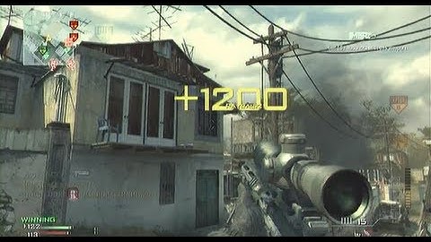 MW3 Cross Map Silent Shot Headshot!