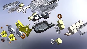 V6 Car Engine Explained | 3D Exploded View