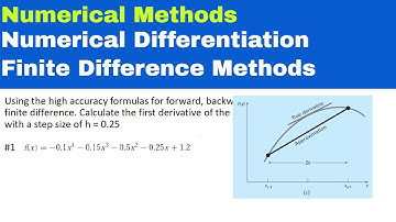 Numerical Methods - Numerical Differentiation (Finite Difference Methods)