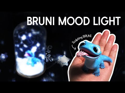 [띠부] 폴리머 클레이로 겨울왕국2 브루니 만들기 (브루니 무드등) Polymer Clay BRUNI/BRUNI Mood Light (FROZEN 2)