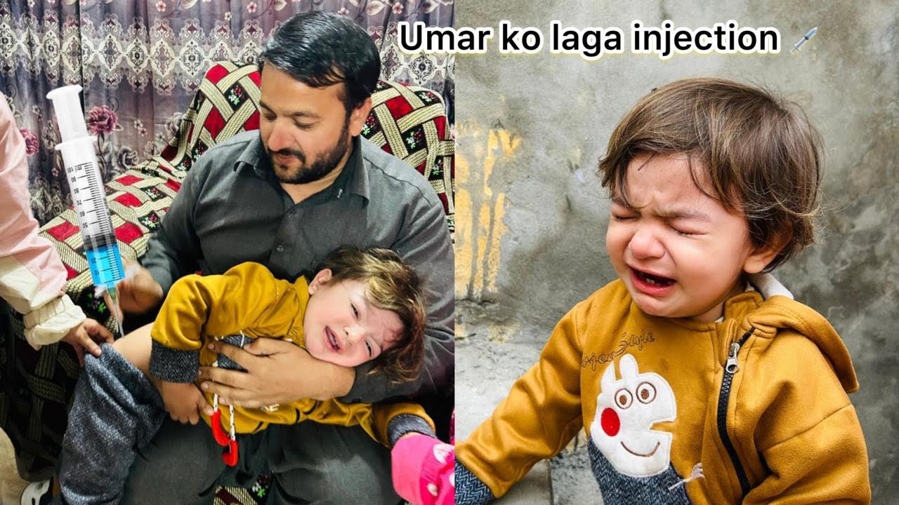 Umar ka laga injection 😫 umar road per gir gaya 🥺😟😭