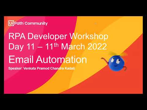 RPA Developer Workshop Day 11 | Email Automation In UiPath | by Venkata Pramod Chandra Kadali