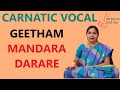 Geetham  mandara dharare  ragam  kamboji