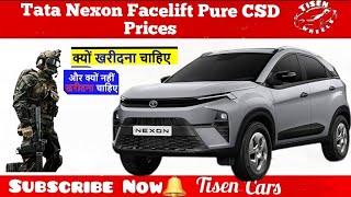Tata Nexon Facelift Pure 1.2 Revotron CSD Prices | No 1 Compact SUV Tata Nexon #tatanexon