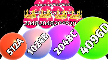 Ball Run 2048 (vs) Number Run - ASMR Gameplay (Freeplay Original) New Update