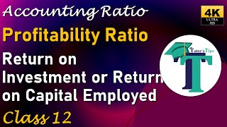 Return on investment - Profitability Ratio -Accounting Ratios class 12 Explained with Animation