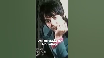 Thumbnail of Hilarious interview when John Lennon makes Paul McCartney laugh 😂 #thebeatles #johnlennon  #shorts