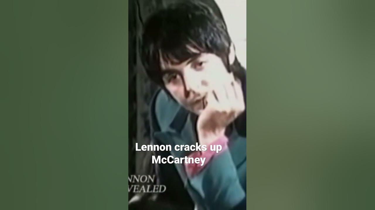 Hilarious interview when John Lennon makes Paul McCartney laugh 😂 #thebeatles #johnlennon  #shorts