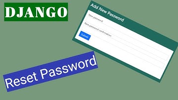 Reset Password In Django Project (Hindi)