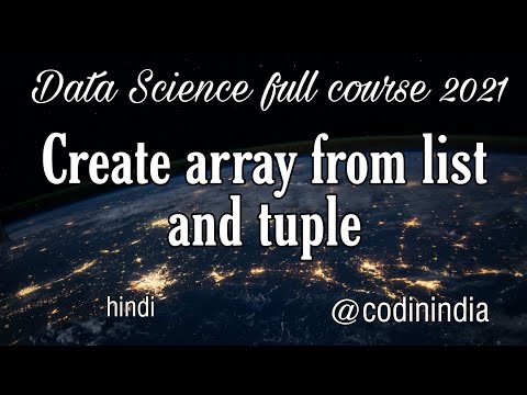 Create array from