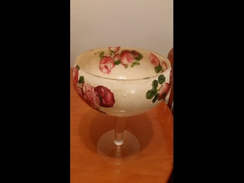 Video: Glas Tuimelaar Met Behulp Van Decoupage Tegniek