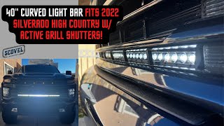 The 40' Curved Light Bar Fits!!!!!!!!! 2022 Silverado 3500 High Country