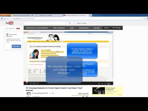 Homepage-Baukasten.de Tutorial: Videos einbinden