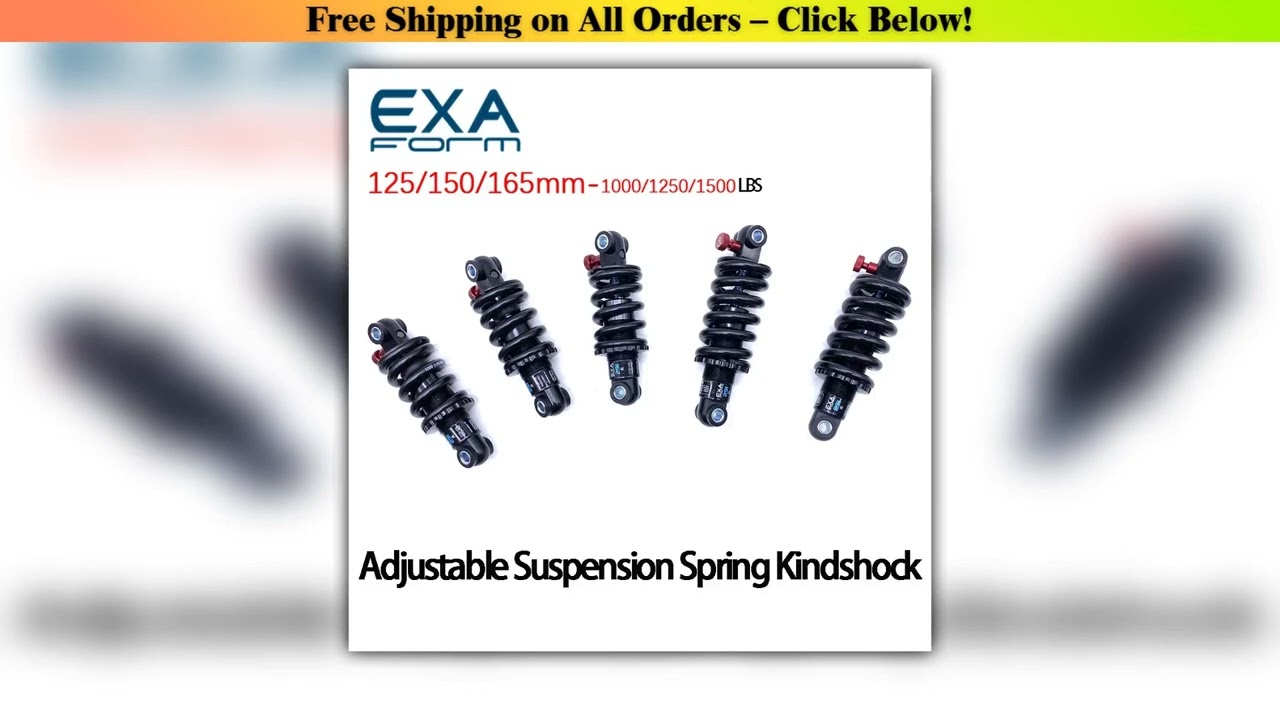 EXA Form 291R Rear Shock Absorber Adjustable Suspension Spring Kindshock Downhill MTB Bike
