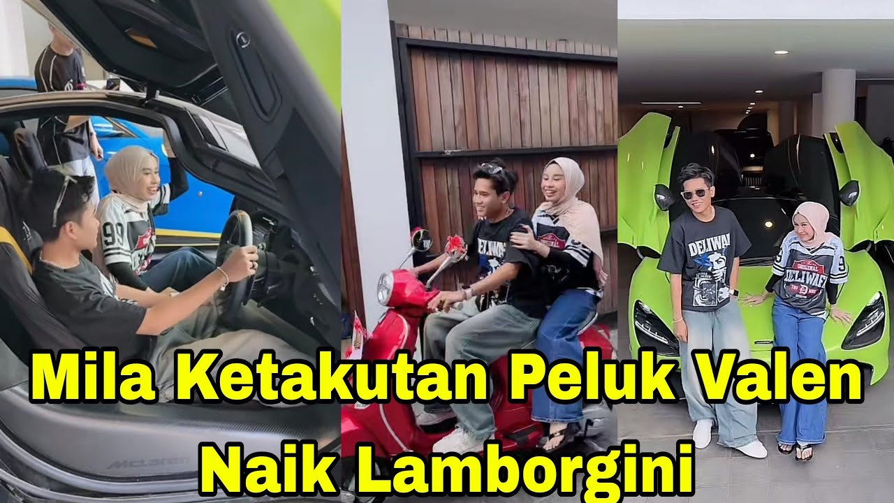 MILA KETAKUTAN PE*LUK VALEN NAIK MOBIL LAMBORGINI