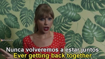 Taylor Swift - We Are Never Ever Getting Back Together [Lyrics English - Subtitulado Español]