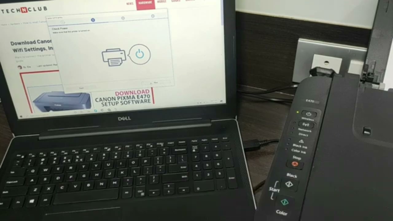 HOW TO SETUP CANON PIXMA E470 WIFI ROUTER