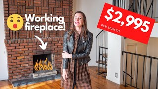 What $2,995 can get you in Manhattan | NYC Apartment Tour with COZY fireplace