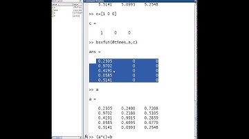 Matlab bsxfun - Efficient Matrix operations
