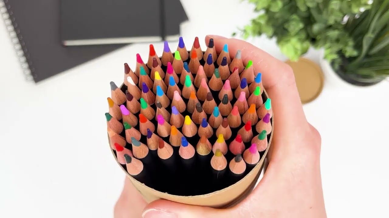 Profesjonalny Zestaw Kredek Ołówkowych - Odkryj 72 Kolory w Kartonowej Tubie