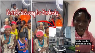 Portable drop new diss song for Zinoleesky after he brags about his new house and Ferrari 😎‼️