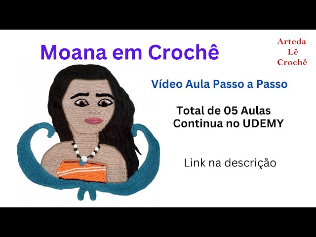 Short saia moana de 6 meses a 1 ano e 5 anos em crochê (parte 1