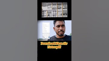 khan sir class notes download kaise kare || khan sir class notes pdf download
