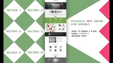 How to Build A Weebly Page Using Landing-1 Layout Of Peaceful Spa Theme - Roomy Themes
