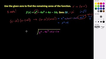 Finding the Remaining Zeros of a Polynomial Function
